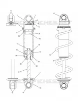 SUSPENSION, FRONT SHOCK TRACK (BLACK COIL OVER)