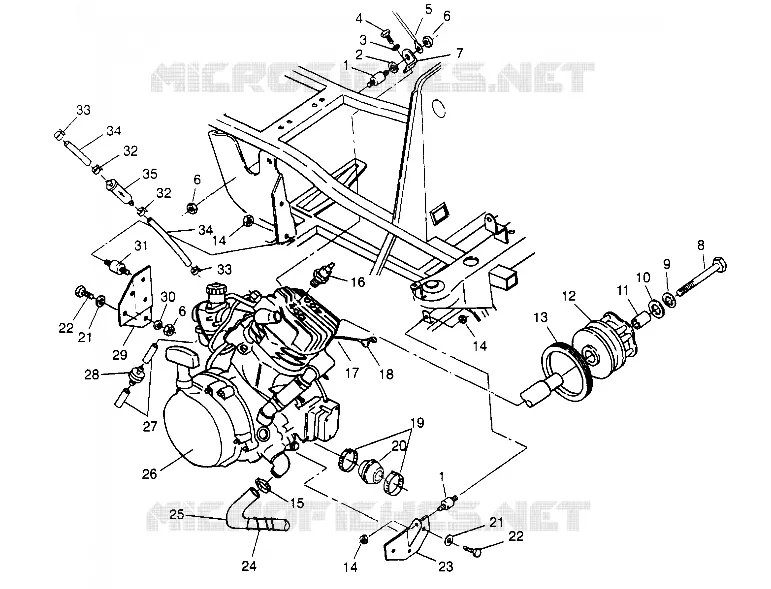 MOTORAUFHÄNGUNG Sport 400L W948540 (4927232723A008)
