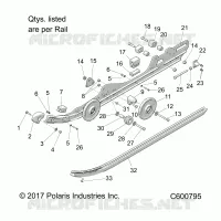 SUSPENSION, RAIL, LH/RH