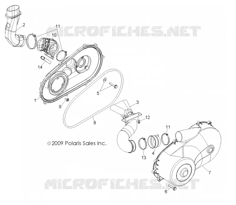 ANTRIEB, CLUTCH COVER AND DUCTING