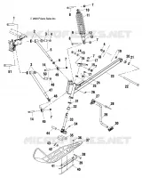 FRONT SUSPENSION AND SKI