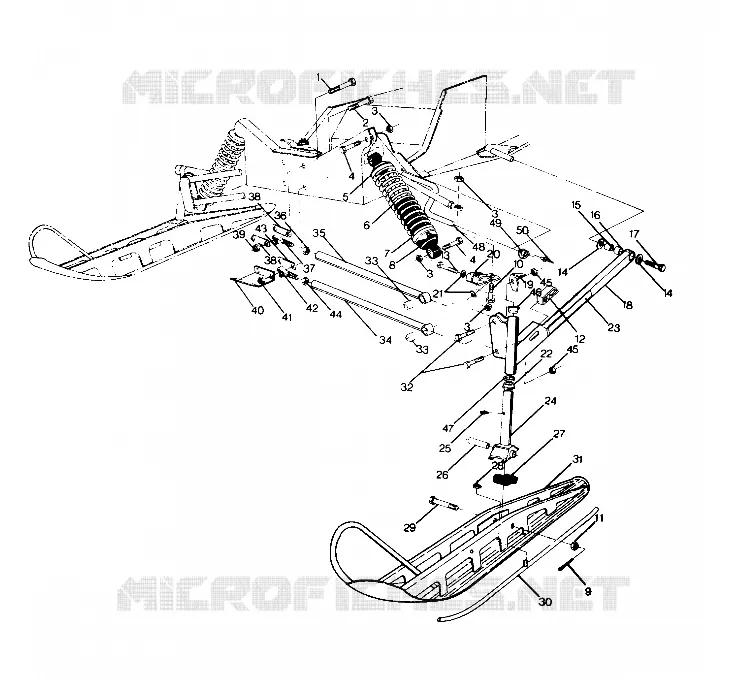 FRONT SUSPENSION AND SKI 500 SP (4920222022011A)