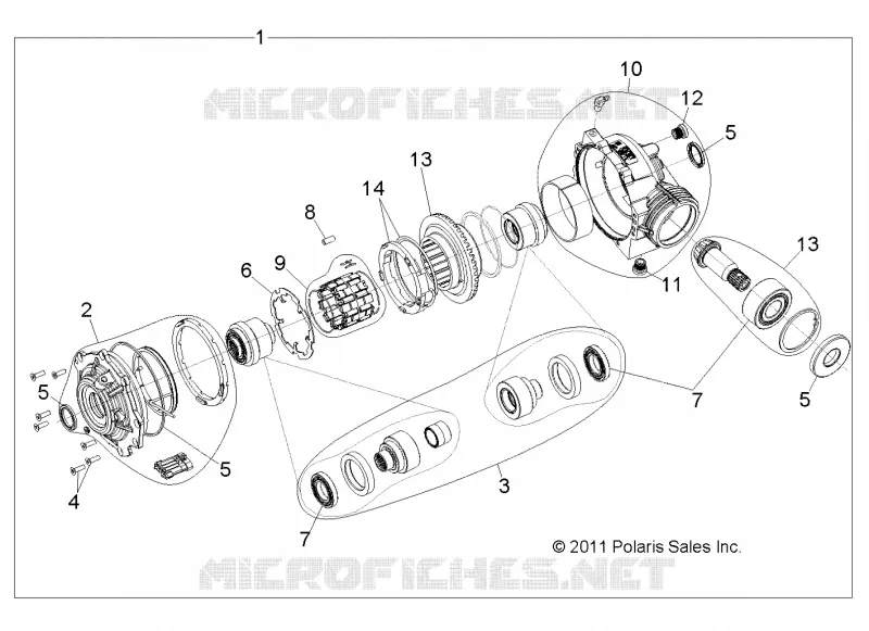 ANTRIEB, FRONT GETRIEBEGEHÄUSE INTERNALS 1332842