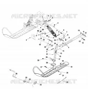 FRONT SUSPENSION AND SKI