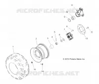 WHEELS, REAR TIRE AND BRAKE DISC