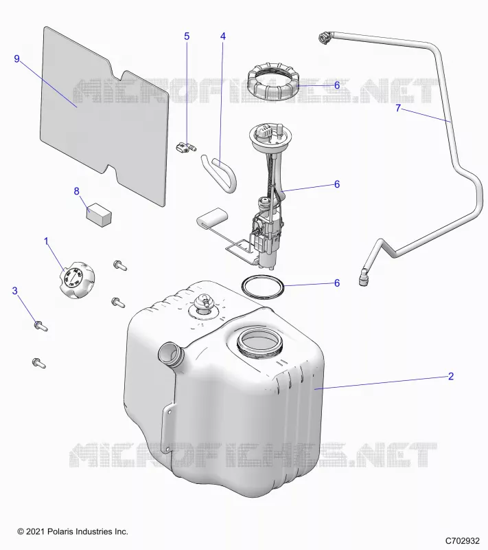 KRAFTSTOFFSYSTEM, FUEL TANK ASM.