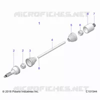 DRIVE TRAIN, HINTERE ANTRIEBSWELLE