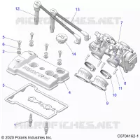 ENGINE, THROTTLE BODY AND VENTILDECKEL