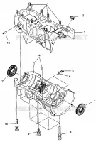 CRANKCASE CLASSIC TOURING 0973365 AND EUROPEAN CLASSIC TOURING E973365 (4938493849C008)