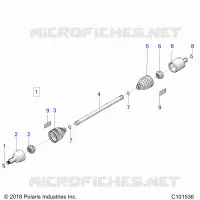 DRIVE TRAIN, GETRIEBE VORNE SHAFT