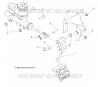 BREMSES, PEDAL AND MASTER CYLINDER MOUNTING