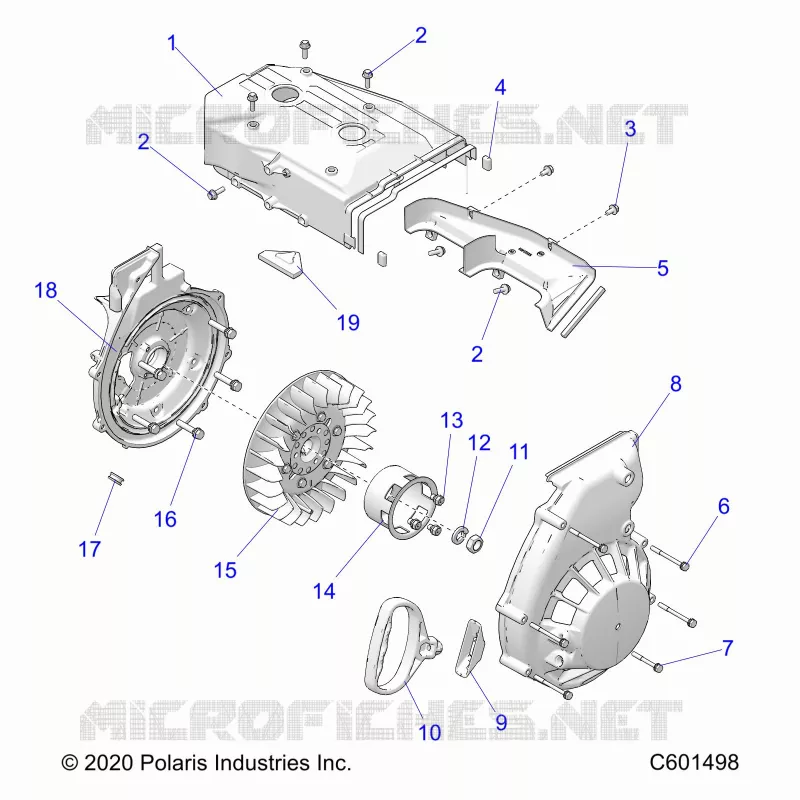 ENGINE, BLOWER HOUSING AND RÃŒCKZUG STARTER