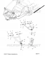 FRONT SUSPENSION, CONTROL ARMS AND SPINDLE