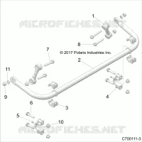 SUSPENSION, REAR STABILISATORSTANGE