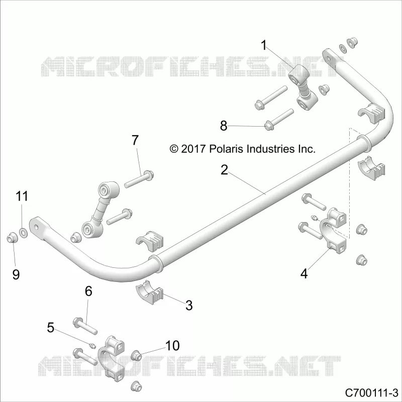 SUSPENSION, REAR STABILISATORSTANGE