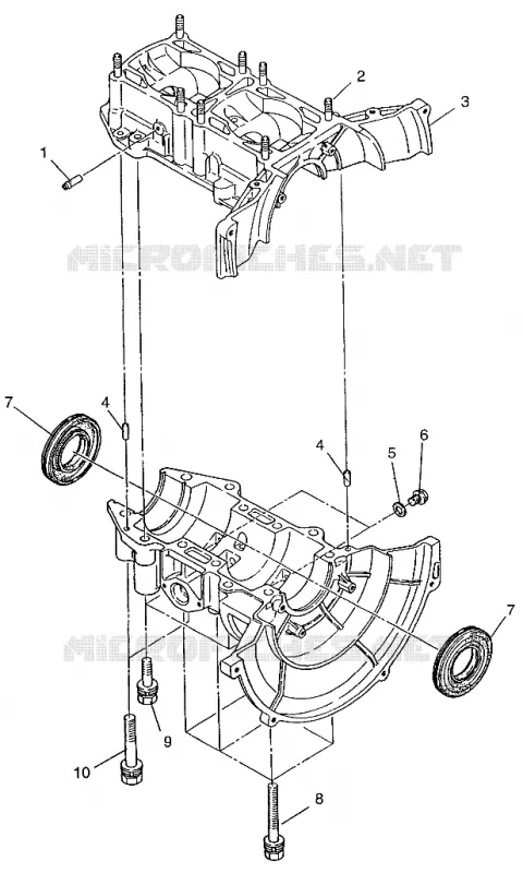 CRANKCASE LITE 0973433 AND LITE DELUXE 0973431 (4938273827C003)