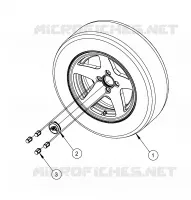 RADS, OPTIONEN, RAD, 14 INCH POLISHED ALUMINUM 4 BOLT