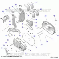 ANTRIEB, CLUTCH COVER AND DUCTING