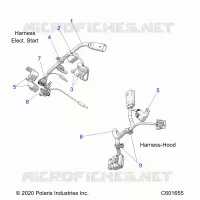 ELEKTRIC, WIRE HARNESS, HOOD, ELEC. START