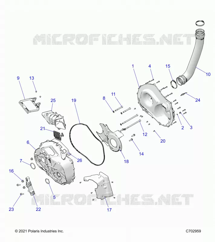 ANTRIEB, CLUTCH COVER AND DUCTING