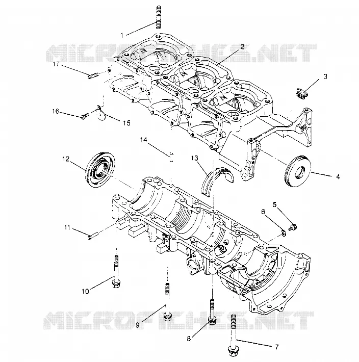 CRANKCASE ASSEMBLY STORM 0950782, STORM SKS 0950582,  EURO STORM E950782, E (4929012901C011)