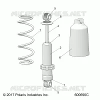 SUSPENSION, FRONT SHOCK TRACK (SP)