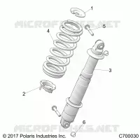 SUSPENSION, REAR SHOCK MOUNTING