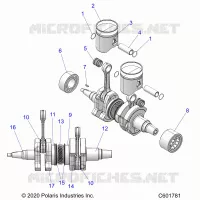 ENGINE, PISTON AND KURBELWELLE