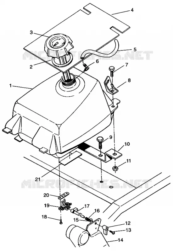 TREIBSTOFF TANK Sportsman 4x4 W968040 (4935943594A013)
