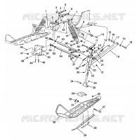 FRONT SUSPENSION  AND SKI XLT LTD 0973756 AND EUROPEAN XLT LTD E973756 (4937793779A013)