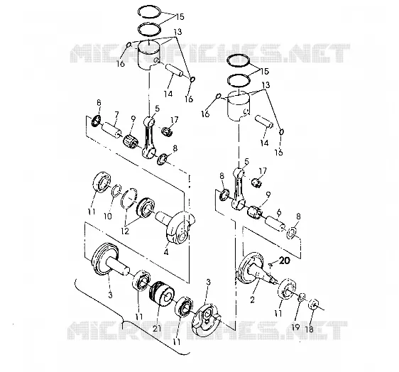 KOLBEN AND KURBELWELLE  500 SP/500 SKS (4921262126041A)