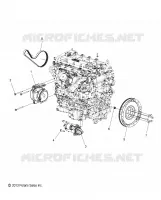 ENGINE, GENERATOR, FLYWHEEL AND STARTER MOUNTING