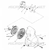 RÜCKZUG ANLASSER ASSEMBLY  440 XCR SP X951660 (4932833283D003)
