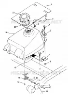 TANK ASSEMBLY 6X6 250 W938727 (4924092409008A)