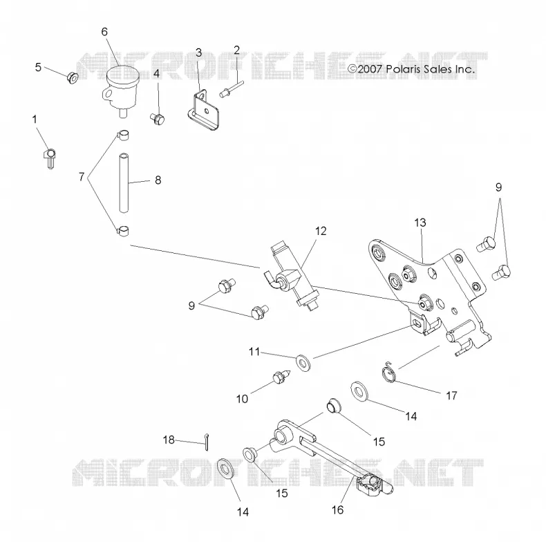 BREMSES, BREMSE PEDAL AND REAR MASTER CYLINDER