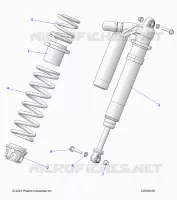 SUSPENSION, FRONT SHOCK MOUNTING, DELUXE
