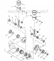KOLBEN   KURBELWELLE 440 XCR 0951660 (4929112911C012)