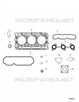 MOTOR, UPPER GASKET KIT 