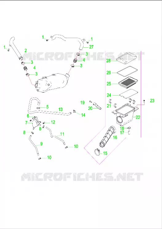 MOTOR, LUFTEINLASS SYSTEM