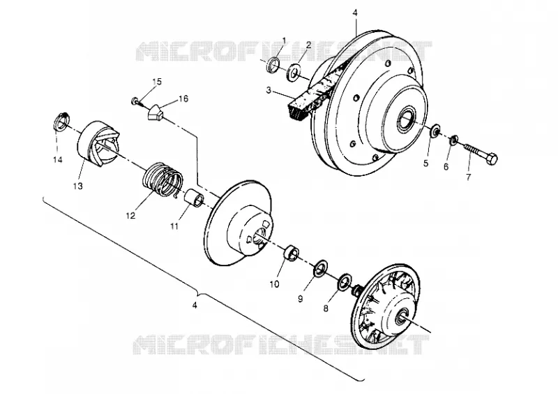 angetriebene Kupplungs ASSEMBLY Sport 400L W948540 (4927232723B011)