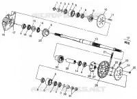MITTLERER ANTRIEB MAGNUM 6X6 W97AE42A AND SWEDISH MAGNUM 6X6 S97AE42E (4940754075C004)