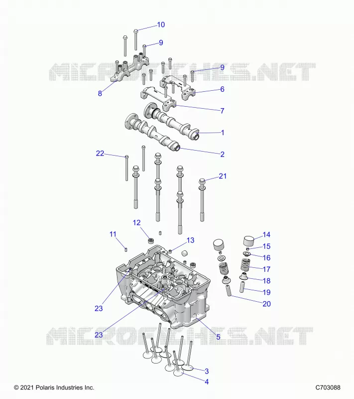 ENGINE, ZYLINDERKOPF AND VALVES