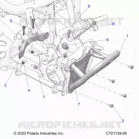 CHASSIS, MOUNTING, FRONT GEARCASE AND BUMPER VORNE
