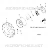 RADS, FRONT TIRE AND BRAKE DISC