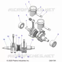ENGINE, PISTON AND KURBELWELLE