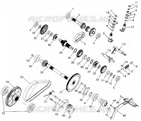 GETRIEBEGEHÄUSE (Internal Components)  XPLORER 500 W97CD50A (4941354135C013)