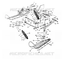 FRONT SUSPENSION AND SKI  500 EFI 0952774, EFI SKS 0952574,   EFI SKS PT 09 (4929052905B003)