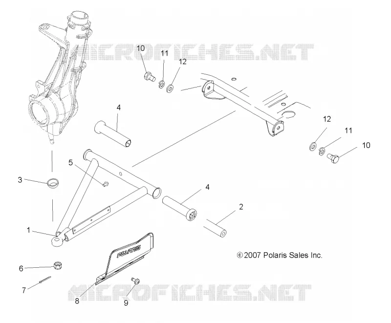 SUSPENSION, A-ARM and STREBE MOUNTING