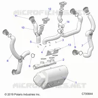 INSTRUMENTENTAFEL, HEATER DUCTING