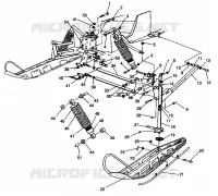 FRONT SUSPENSION AND SKI 600 XCR 0941667 (4927092709011A)